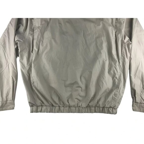 Members Only Mens Beige Lined Lining Pockets Full‎ Zip Windbreaker Jacket Size L - Picture 15 of 16